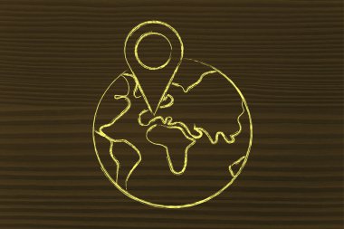 geotaging tasarımı ile komik dünya