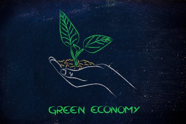 Yeşil Ekonomi, kavramı eller yeni bitki holding