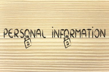 Internet güvenlik, gizlilik ve gizli bilgi, için risk kilitle