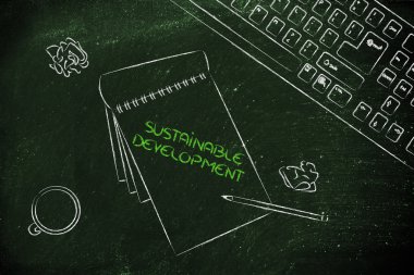 klavye, kahve ve iş belgeleri hakkında yenilenebilir olan Resepsiyon