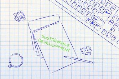 klavye, kahve ve iş belgeleri hakkında yenilenebilir olan Resepsiyon