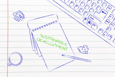 klavye, kahve ve iş belgeleri hakkında yenilenebilir olan Resepsiyon