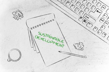 klavye, kahve ve iş belgeleri hakkında yenilenebilir olan Resepsiyon