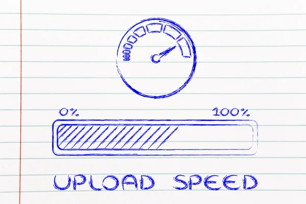 Velocidad o velocidad de transferencia de datos e internet —  Fotos de Stock