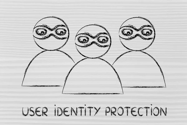 Internet güvenlik ve anonim kullanıcılar — Stok fotoğraf