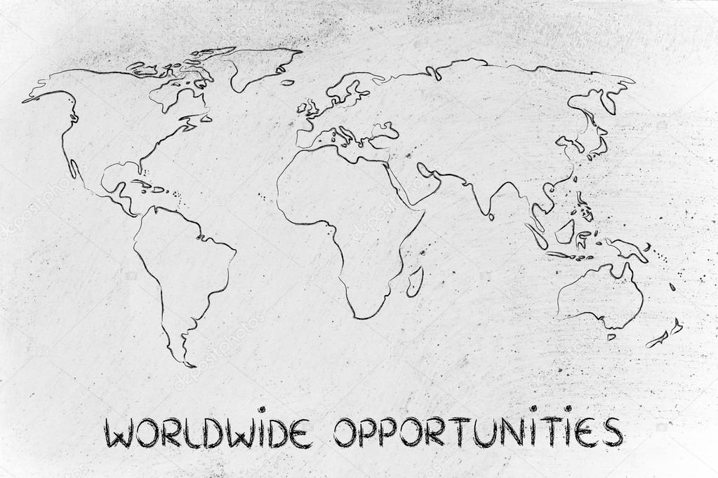 world map design: go global