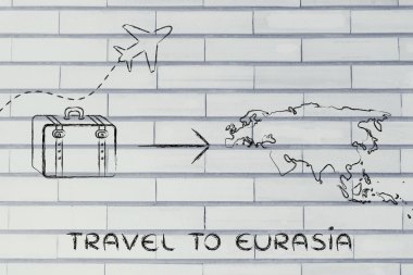 seyahat endüstrisinin: uçak ve Bagaj Eurasia için gidiş