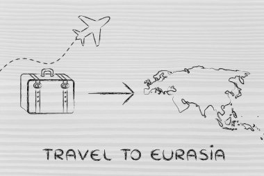 seyahat endüstrisinin: uçak ve Bagaj Eurasia için gidiş