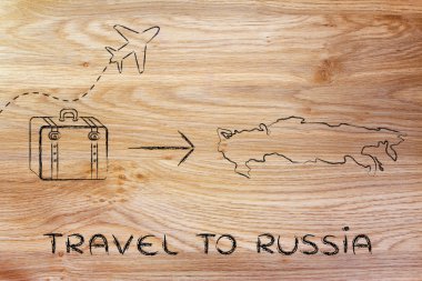 seyahat endüstrisinin: uçak ve Bagaj Rusya'ya gidiyor