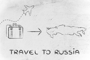 seyahat endüstrisinin: uçak ve Bagaj Rusya'ya gidiyor