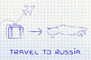 seyahat endüstrisinin: uçak ve Bagaj Rusya'ya gidiyor