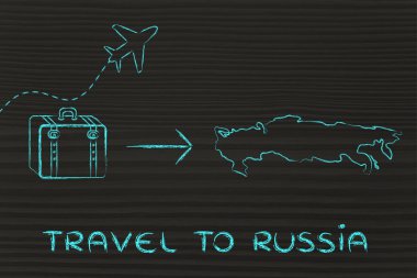 seyahat endüstrisinin: uçak ve Bagaj Rusya'ya gidiyor