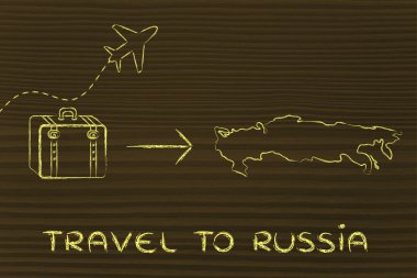 seyahat endüstrisinin: uçak ve Bagaj Rusya'ya gidiyor