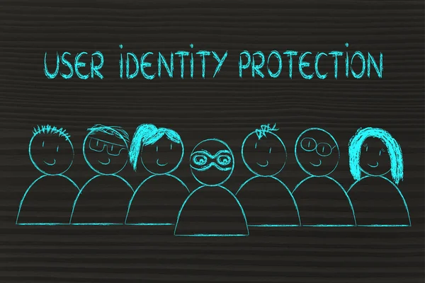 Identity protection on the web and anonymous users — Stock Photo, Image