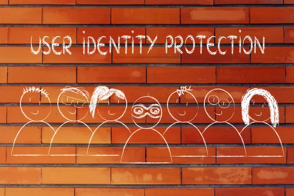 Identity protection on the web and anonymous users — Stock Photo, Image