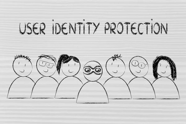 Identity protection on the web and anonymous users — Stock Photo, Image