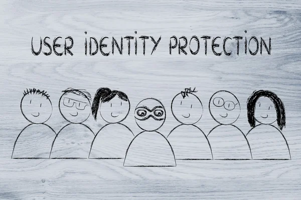 Identity protection on the web and anonymous users — Stock Photo, Image