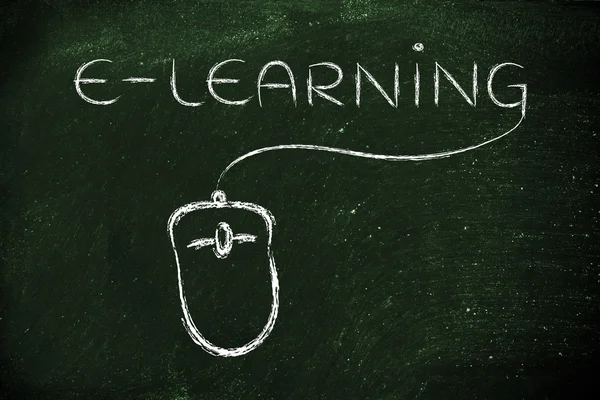 E-learning, corsi online e lezioni web — Foto Stock