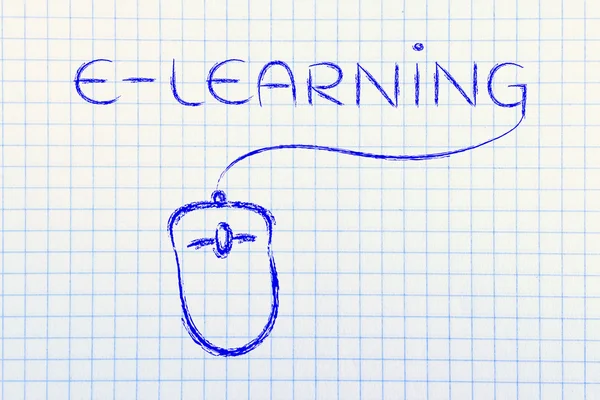 Ηλεκτρονικής μάθησης, σε απευθείας σύνδεση μαθήματα και τα μαθήματα του web — Φωτογραφία Αρχείου