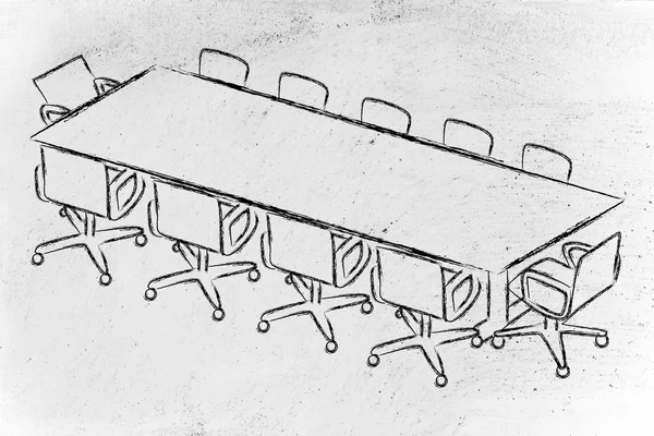 Besprechungsraum oder Sitzungssaal — Stockfoto