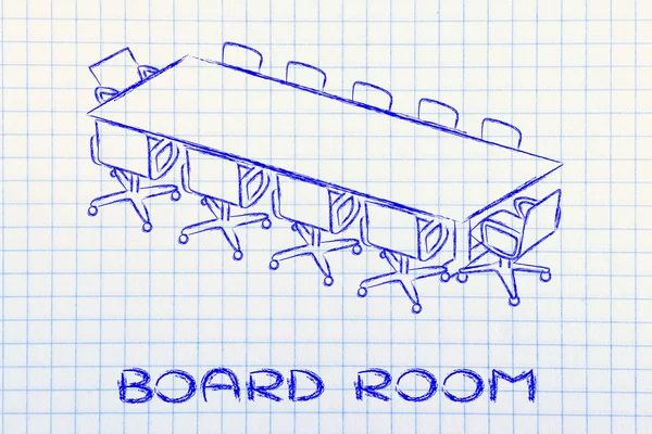 Möte rum eller board room design — Stockfoto