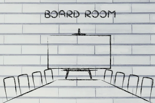 Vergadering kamer of board hotelkamer design — Stockfoto