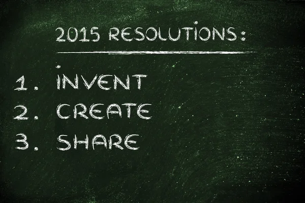 Résolutions d'entreprise pour 2015 — Photo