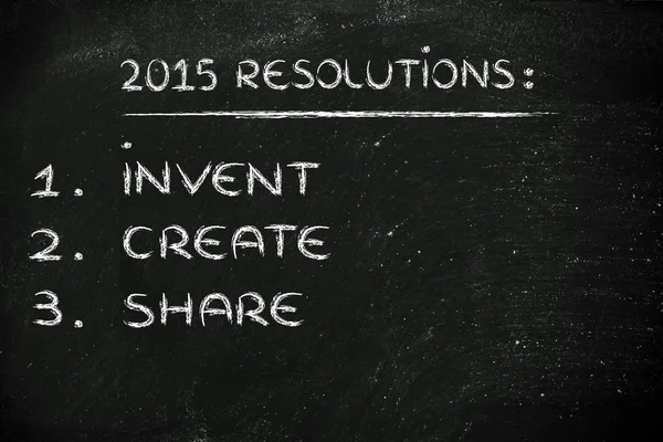 Résolutions d'entreprise pour 2015 — Photo