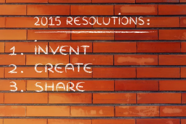 Résolutions d'entreprise pour 2015 — Photo