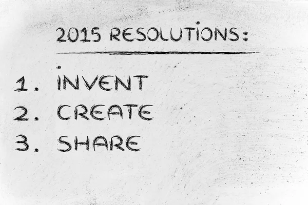 Business resolutioner för 2015 — Stockfoto
