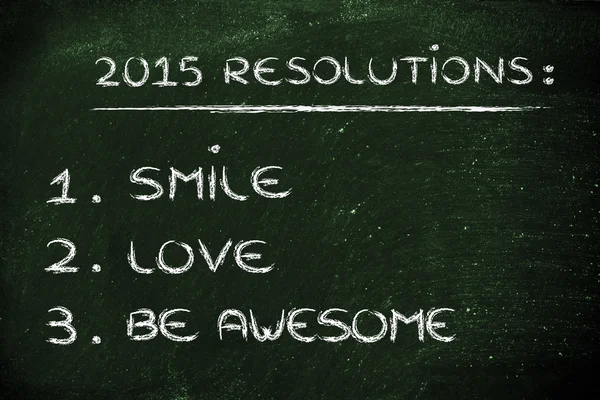 Business resolutions for 2015 — Stock Photo, Image