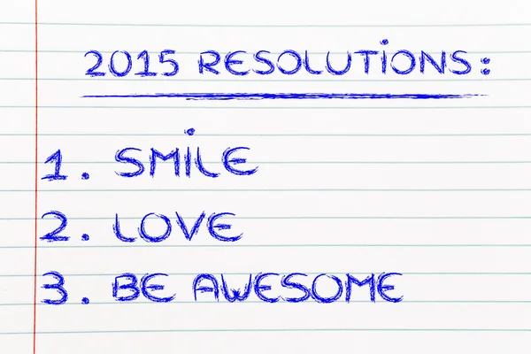 Business resolutions for 2015 — Stock Photo, Image
