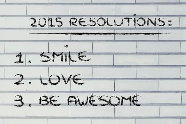 Business resolutions for 2015 — Stock Photo, Image