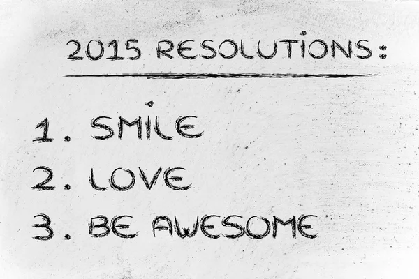Business resolutions for 2015 — Stock Photo, Image