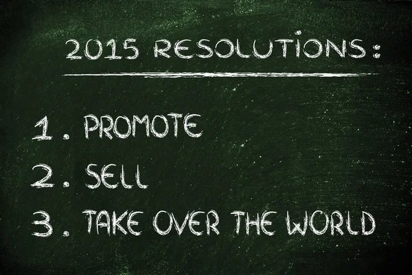 Résolutions d'entreprise pour 2015 — Photo