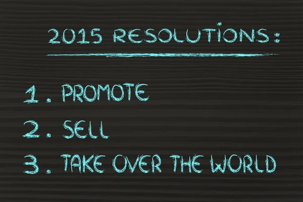 Résolutions d'entreprise pour 2015 — Photo