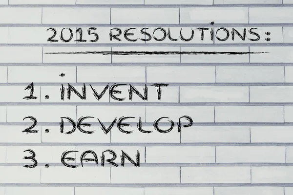 Résolutions d'entreprise pour 2015 — Photo