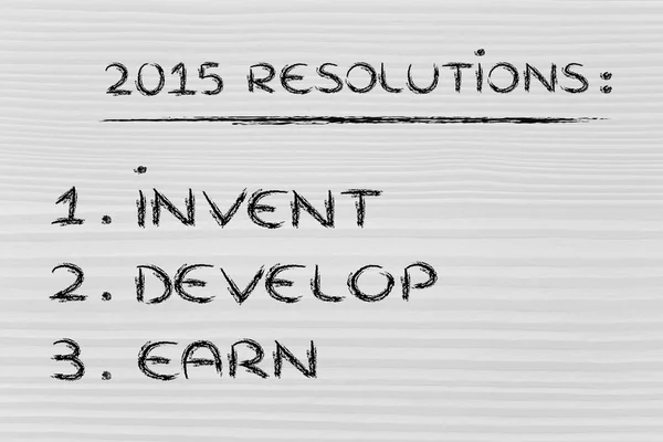 Résolutions d'entreprise pour 2015 — Photo