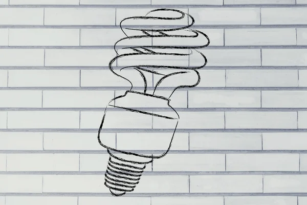Eco lightbulb — Stock Photo, Image