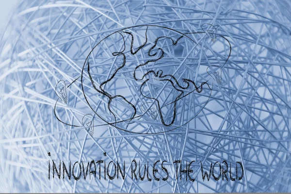 Les idées peuvent changer le monde : concept d'innovation — Photo