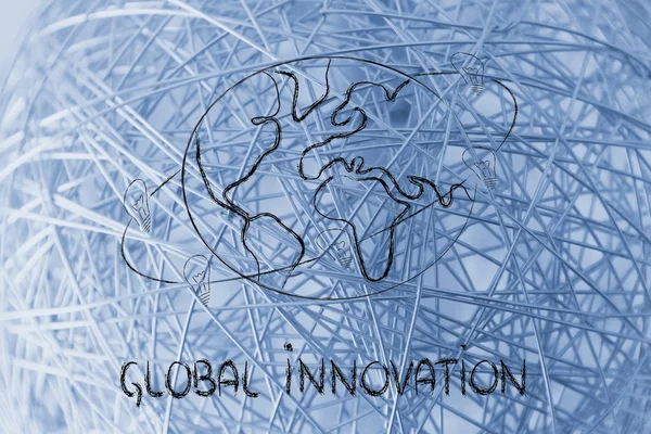Ideias podem mudar o mundo: conceito de inovação — Fotografia de Stock