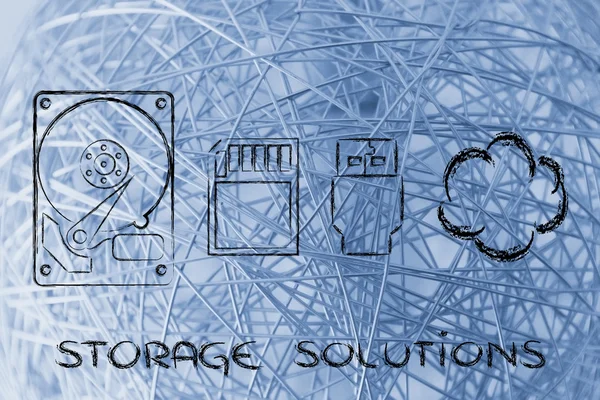 Storage options — Stock Photo, Image