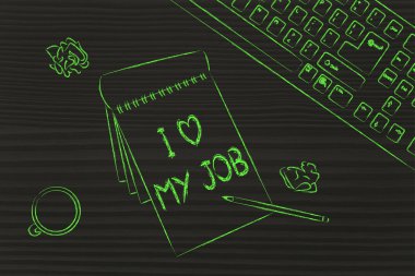 Ben işimi seviyorum diyerek belgeleri