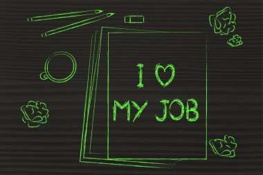 Ben işimi seviyorum diyerek belgeleri