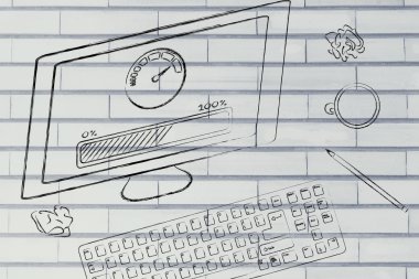 Bilgisayar hız göstergesi ile