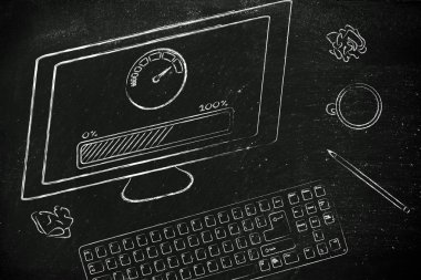 Bilgisayar hız göstergesi ile