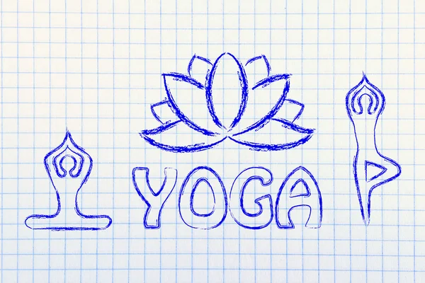 Ilustración inspirada yoga —  Fotos de Stock