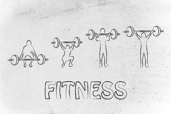 Fitness ve vücut geliştirme — Stok fotoğraf