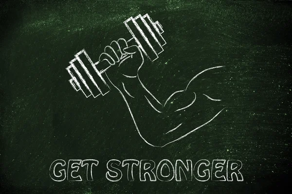 Uzyskać silniejszy — Zdjęcie stockowe