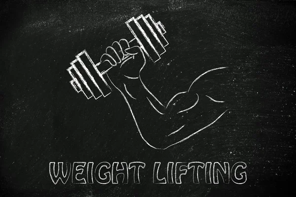 Gewichtheben — Stockfoto